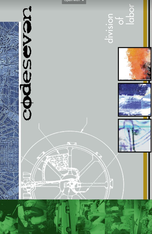 Codeseven - Division Of Labor 11x17 poster (image for) Codeseven - Division Of Labor 11x17 poster