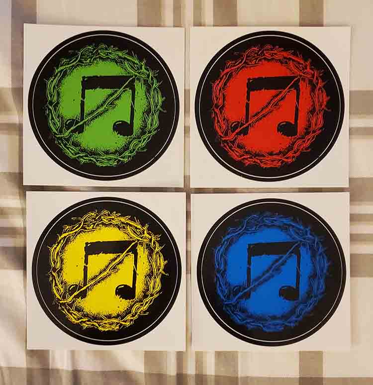 To Live A Lie Records - Godlines 3x Color Sticker Pack (image for) To Live A Lie Records - Godlines 3x Color Sticker Pack