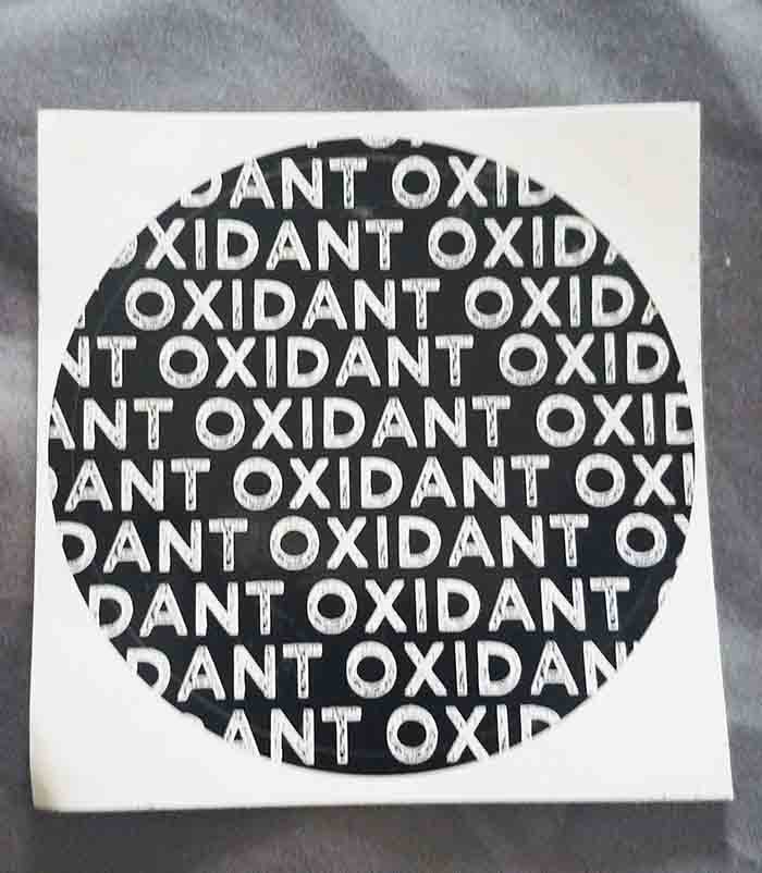 Oxidant - Repeating 2" Circular Sticker (image for) Oxidant - Repeating 2" Circular Sticker