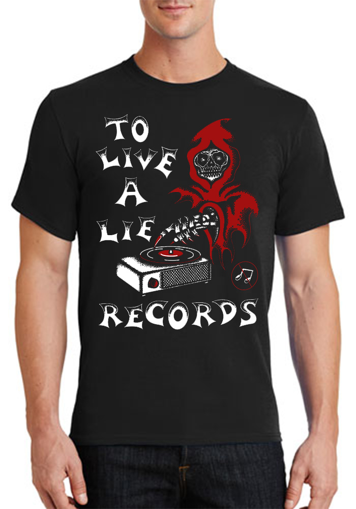 To Live A Lie - Reaper Record Shirt XL (image for) To Live A Lie - Reaper Record Shirt XL
