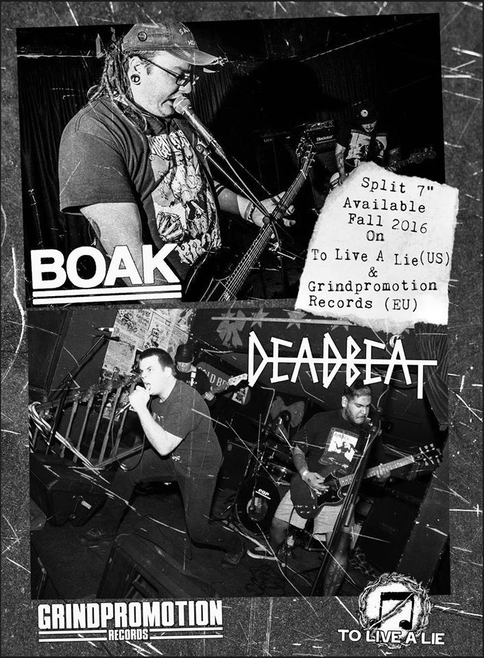 Out This Fall: Boak / Deadbeat - split 7"