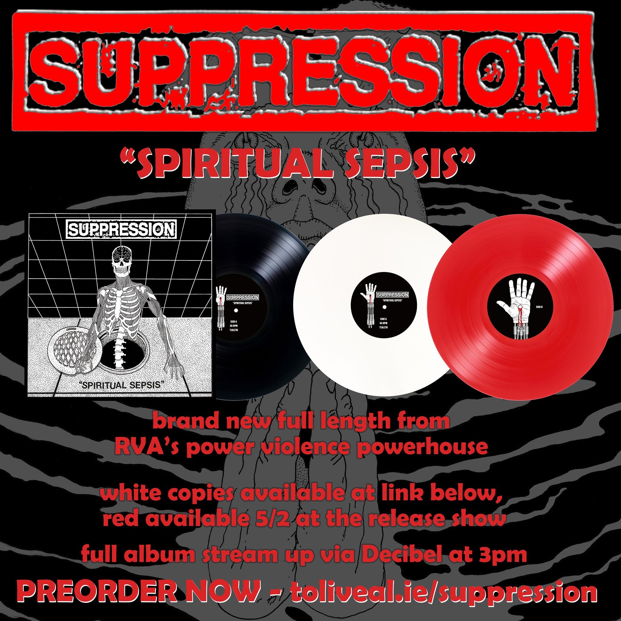 Suppression - Spiritual Sepsis LP Preorder