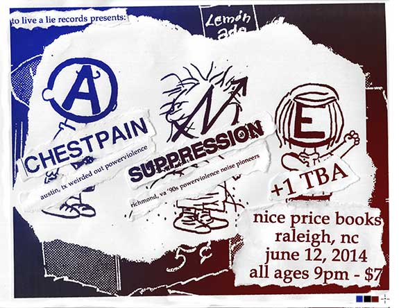6/12/2014 - Raleigh, NC - Chest Pain, Suppression, 1 TBA