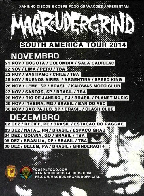 Magrudergrind - South American Tour 2014