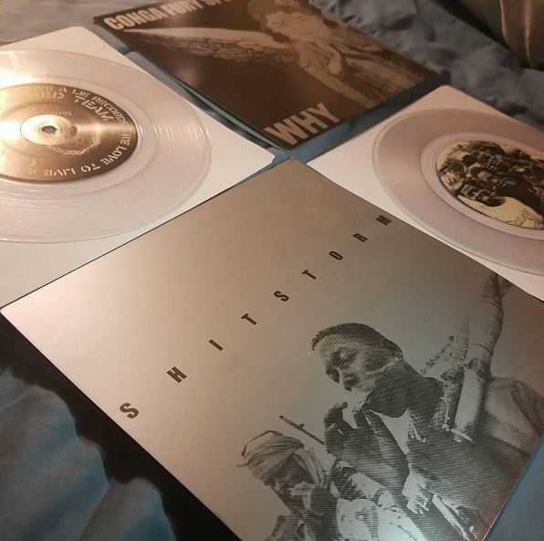 Conga Fury / Shitstorm - split 7" represses available now!