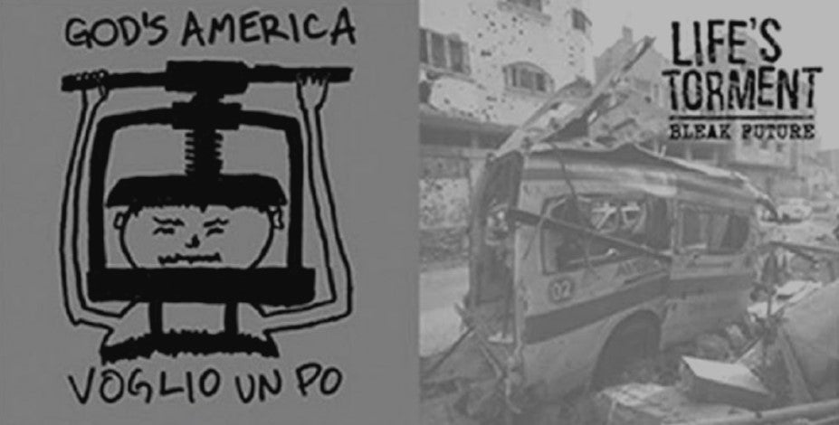 Life's Torment / God's America - split 7"