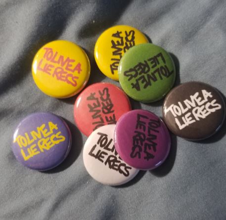 To Live A Lie - Minor Threat button