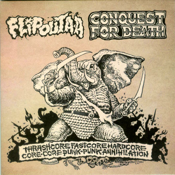 Flipout A.A. / Conquest For Death - Thashcore gatefold 7"