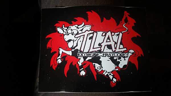 To Live A Lie - Extreme Fastcore Cow Sticker
